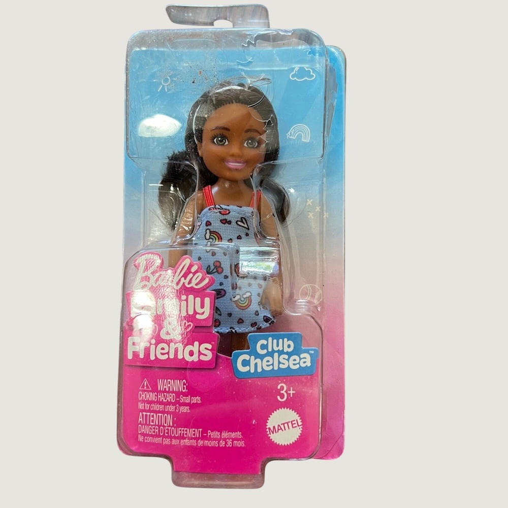 Barbie Family & Friends Club Chelsea Latina Doll New In Damaged Box